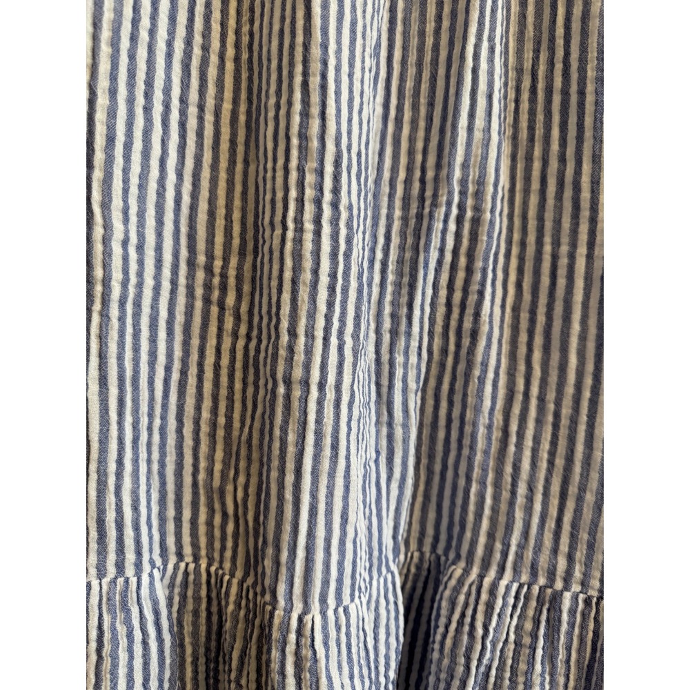 Beachlunchlounge dress Stripped 100% Cotton-with pockets-made in India - Picture 6 of 16